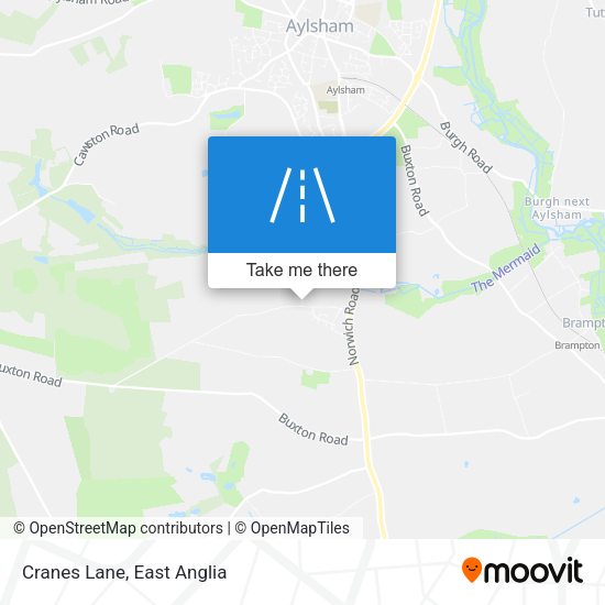 Cranes Lane map