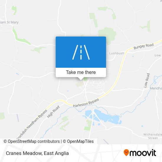 Cranes Meadow map