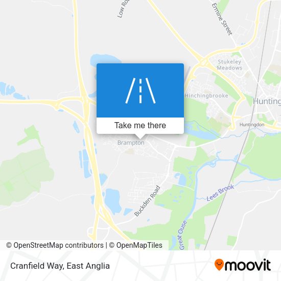 Cranfield Way map