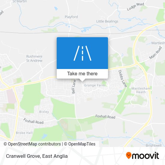 Cranwell Grove map