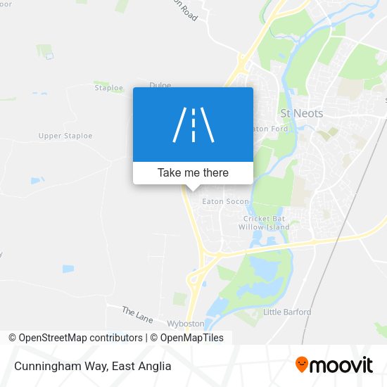 Cunningham Way map