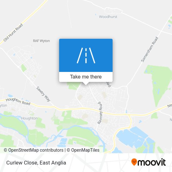 Curlew Close map
