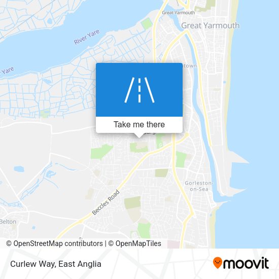Curlew Way map