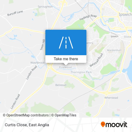 Curtis Close map