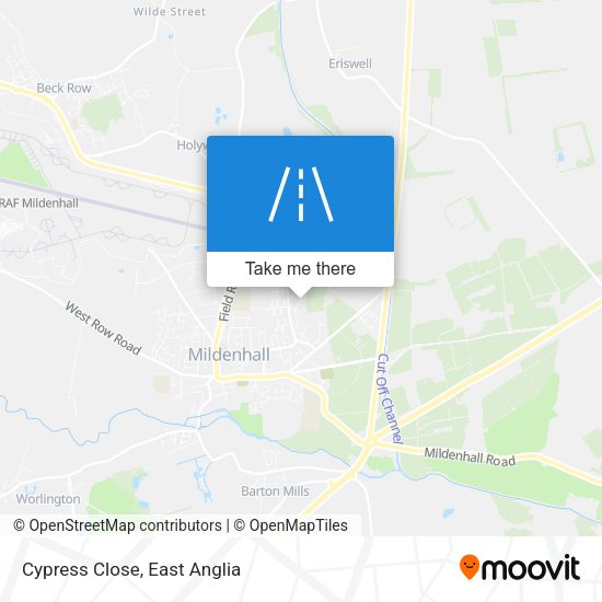 Cypress Close map