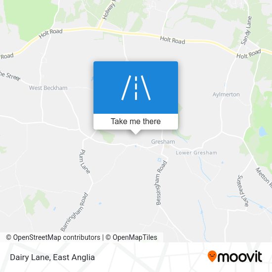 Dairy Lane map