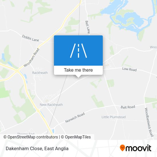 Dakenham Close map