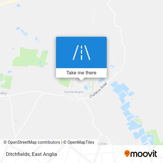 Ditchfields map