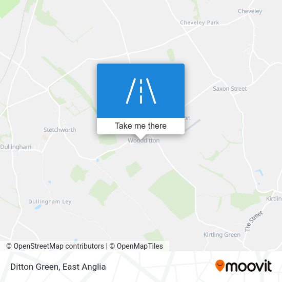 Ditton Green map