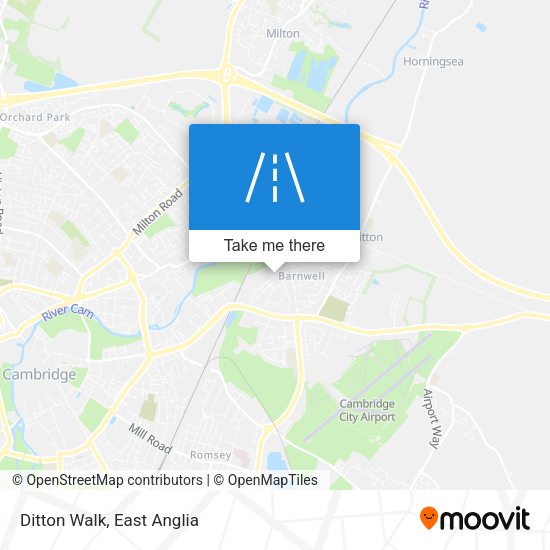 Ditton Walk map