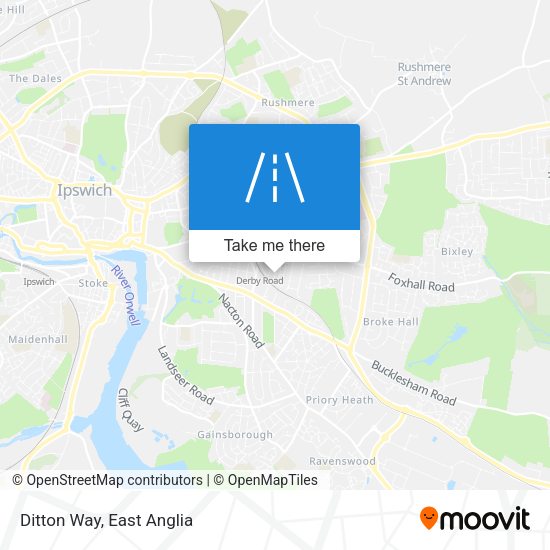Ditton Way map