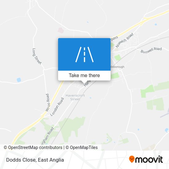 Dodds Close map