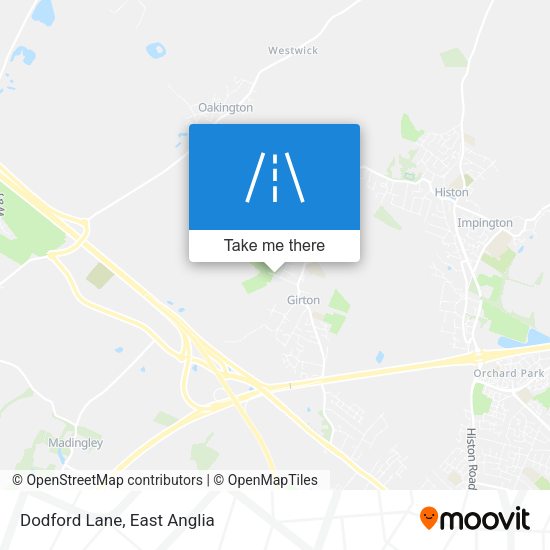 Dodford Lane map