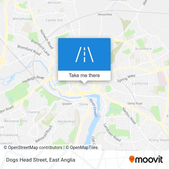 Dogs Head Street map