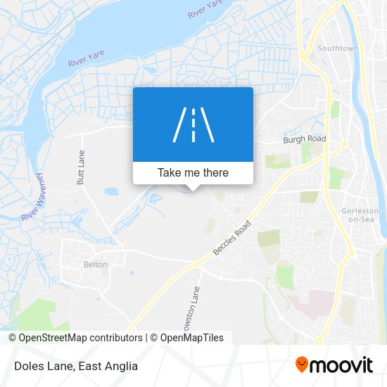 Doles Lane map