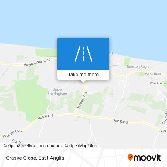 Craske Close map