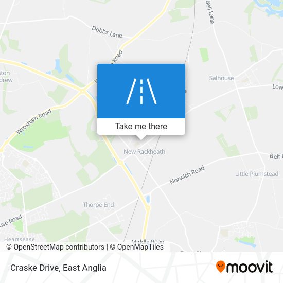 Craske Drive map