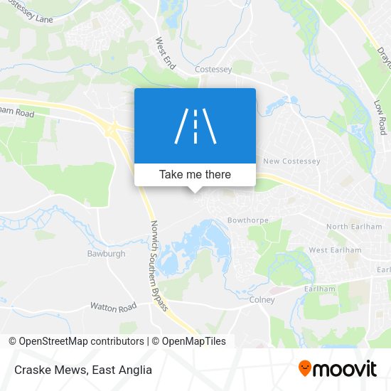 Craske Mews map