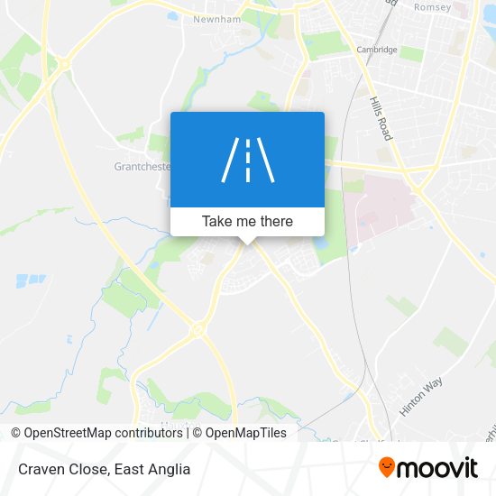 Craven Close map