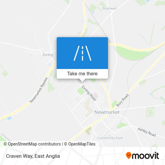 Craven Way map