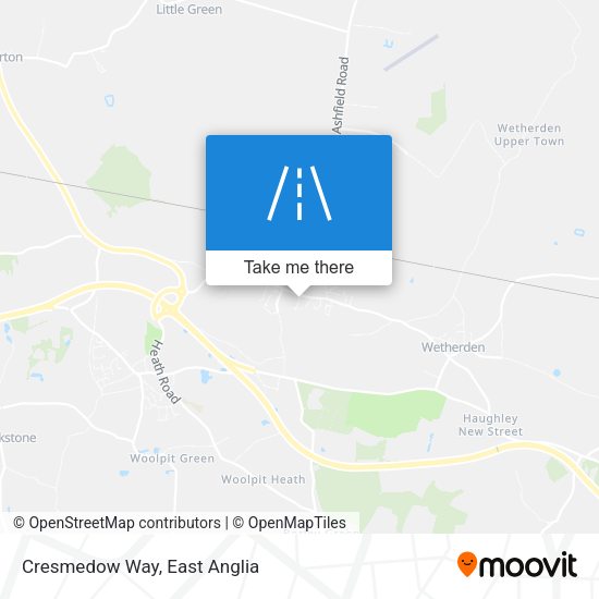 Cresmedow Way map