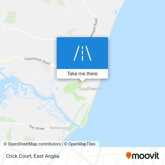 Crick Court map