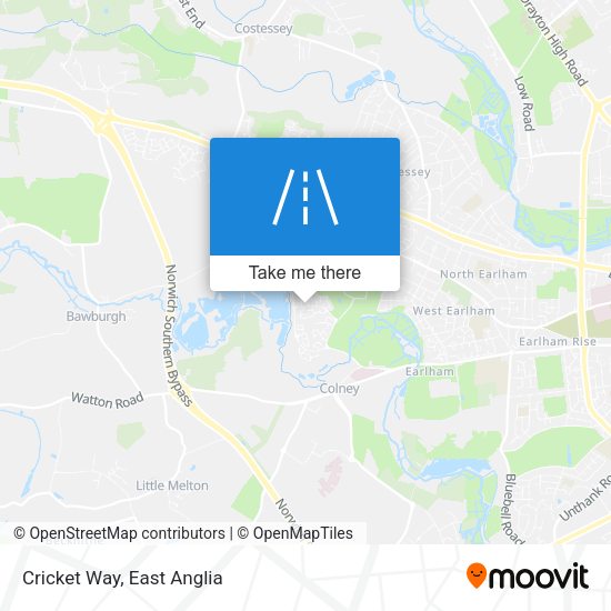Cricket Way map