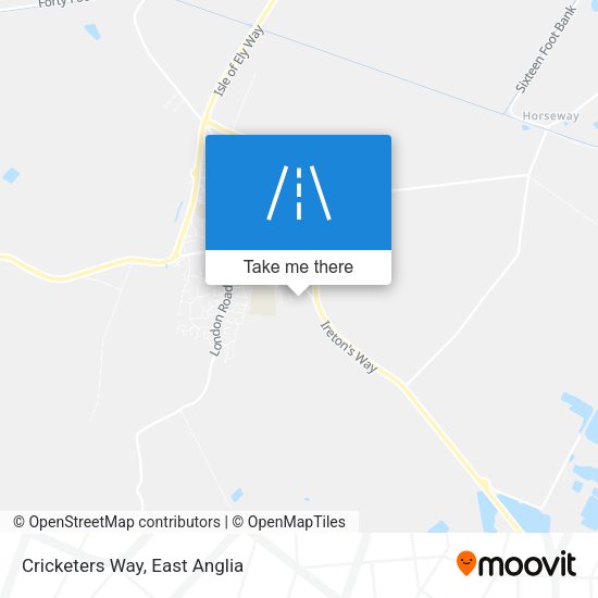 Cricketers Way map