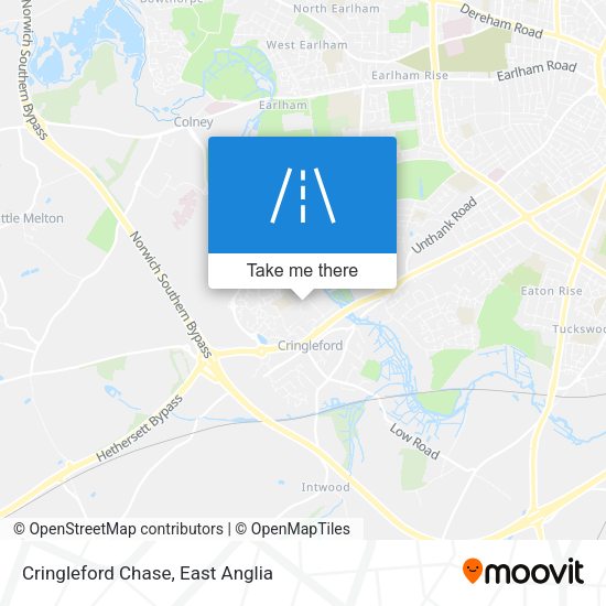 Cringleford Chase map