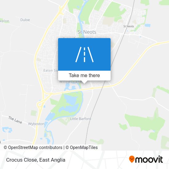 Crocus Close map