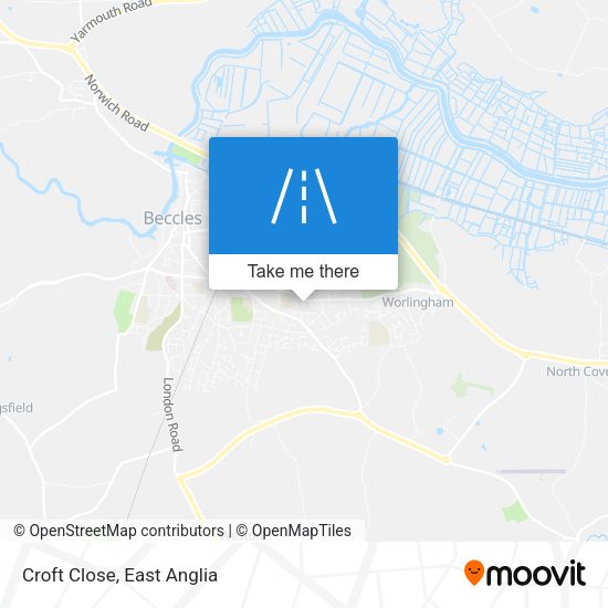 Croft Close map