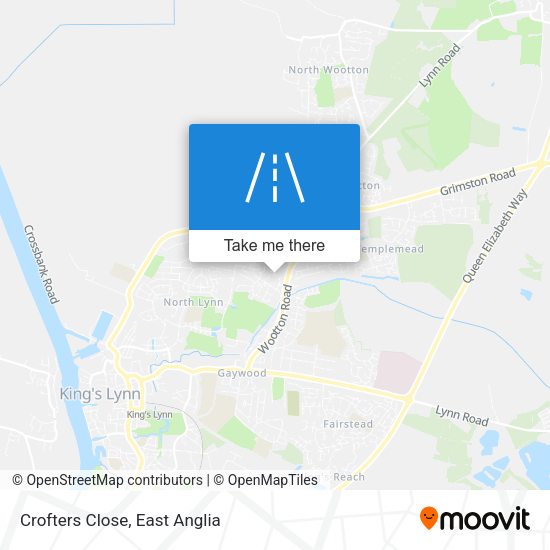Crofters Close map