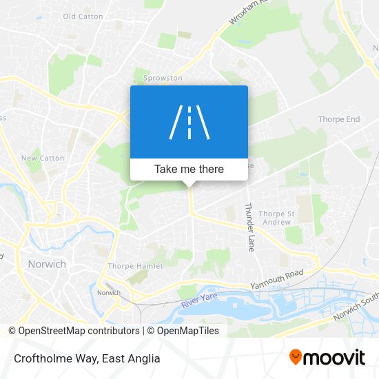 Croftholme Way map