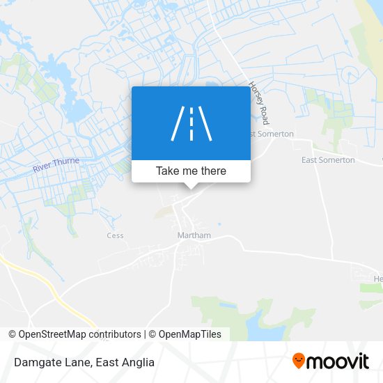 Damgate Lane map