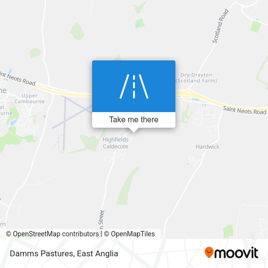 Damms Pastures map