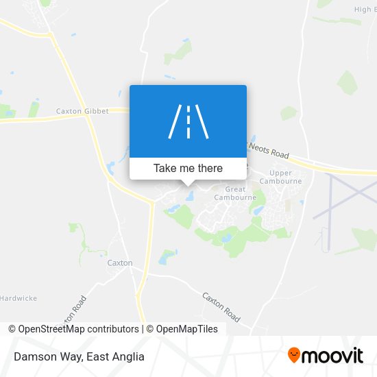 Damson Way map