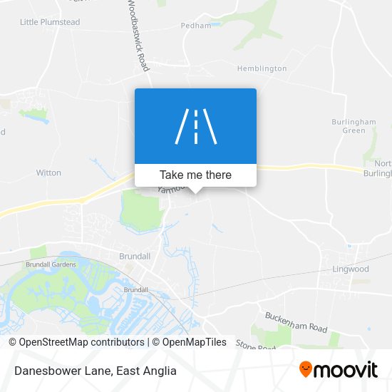 Danesbower Lane map