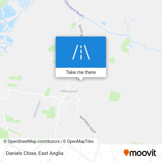 Daniels Close map