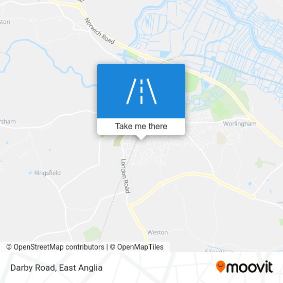 Darby Road map