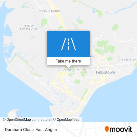 Darsham Close map