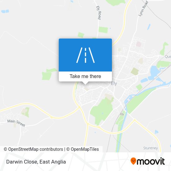 Darwin Close map