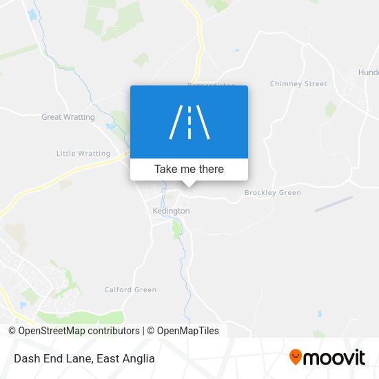 Dash End Lane map