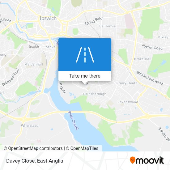 Davey Close map
