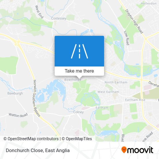 Donchurch Close map