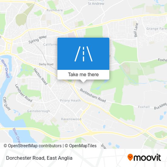 Dorchester Road map