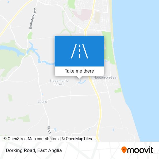 Dorking Road map
