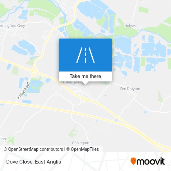 Dove Close map
