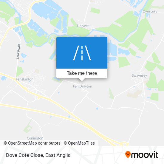 Dove Cote Close map