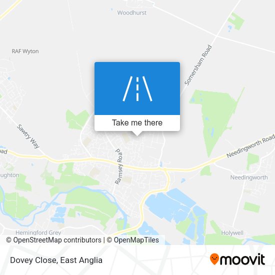 Dovey Close map