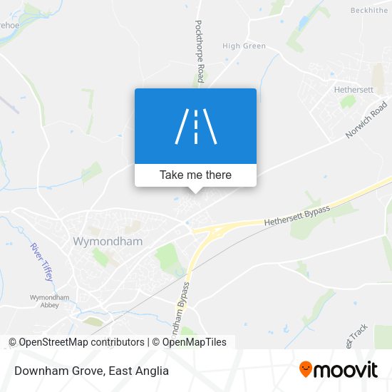 Downham Grove map